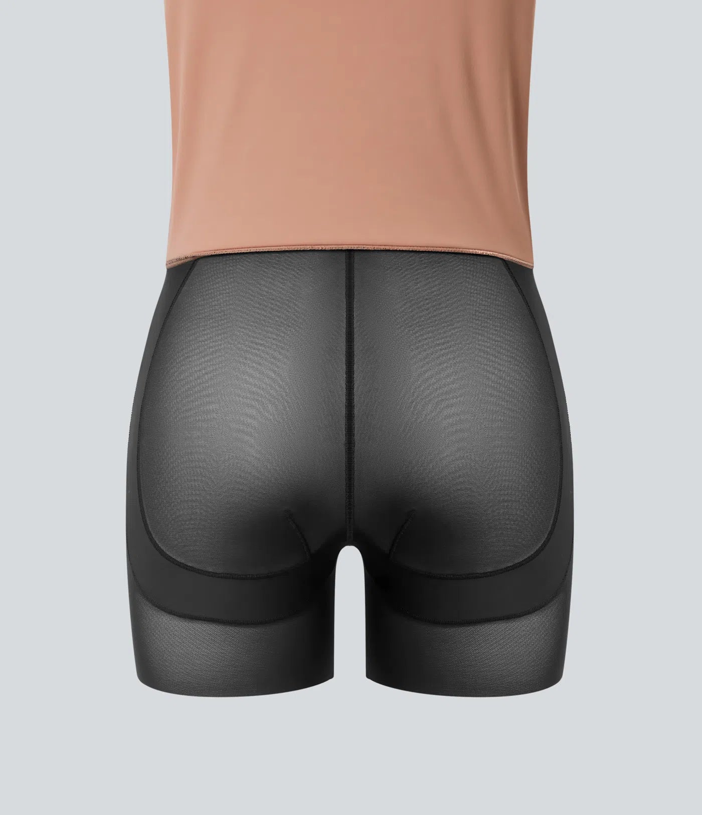 SoCinched High Waisted Tummy Control Butt Lifting Split Midi Leopard Print Casual Shapewear Skirt