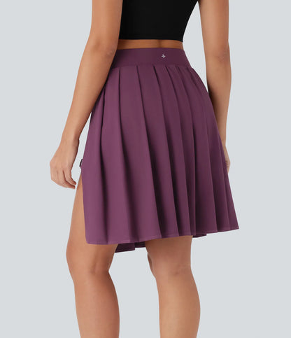 Breezeful™ Verstelbare Plooirok met Hoge Taille – Lang, Sneldrogend & Praktisch Elegant