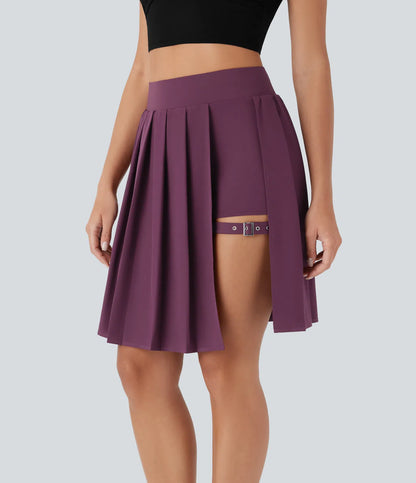 Breezeful™ Verstelbare Plooirok met Hoge Taille – Lang, Sneldrogend & Praktisch Elegant
