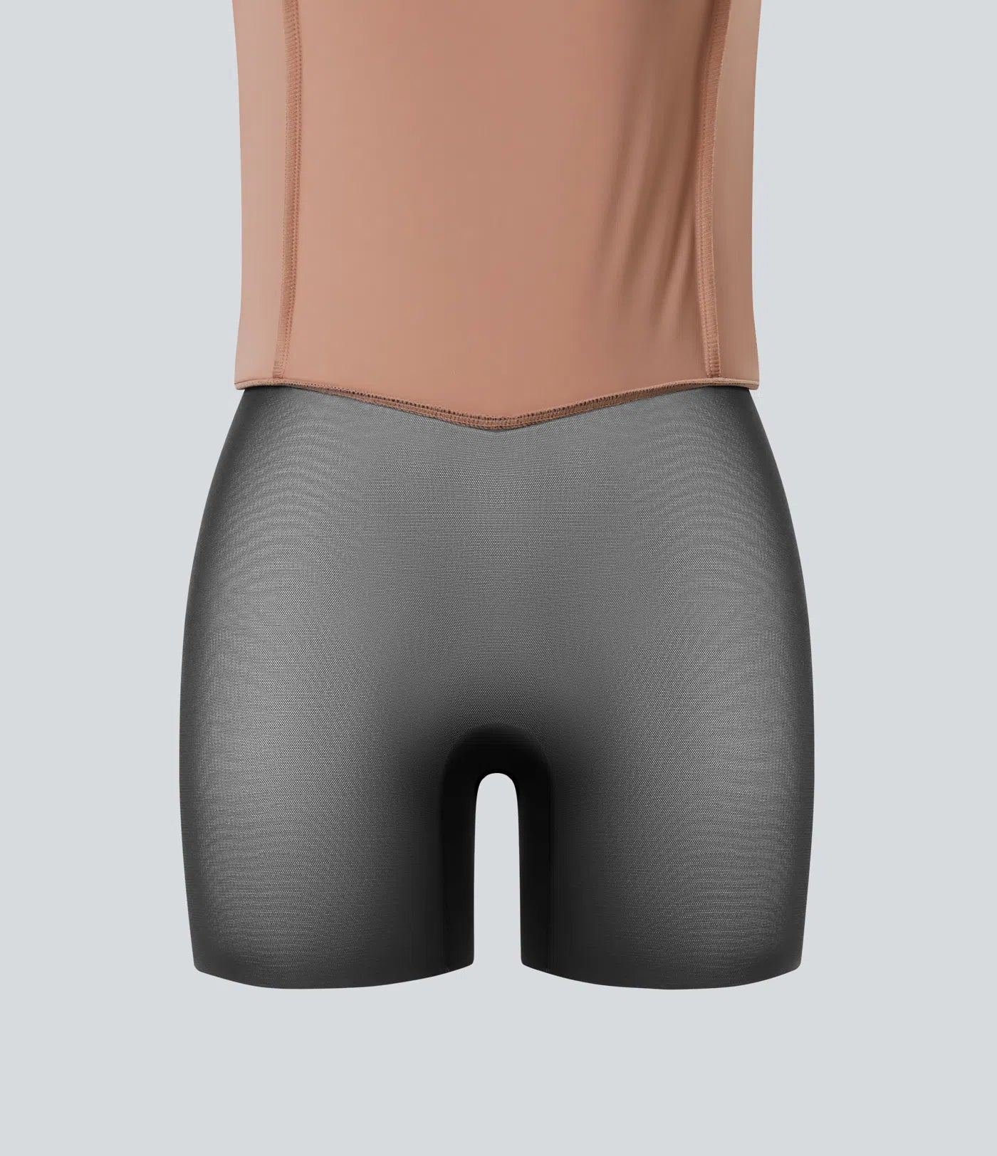 SoCinched High Waisted Tummy Control Butt Lifting Split Midi Leopard Print Casual Shapewear Skirt